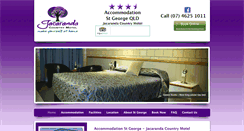 Desktop Screenshot of jacarandacountrymotel.com.au